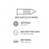 Bao cao su OLO 0.01 Đồng Hồ Vàng - Kéo dài thời gian - Hộp 10 cái - Gwen Shop Chính Hãng