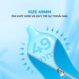 Bao cao su Firon Neo 49 - Size 49mm, siêu mỏng, kéo dài thời gian - Hộp 10 cái - Gwen Shop Chính Hãng