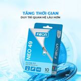Bao cao su Firon Neo 49 - Size 49mm, siêu mỏng, kéo dài thời gian - Hộp 10 cái - Gwen Shop Chính Hãng