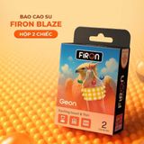 Bao cao su Firon Geon - Hộp 1 bao gai, 3 vòng bi siêu lớn + 1 bao Firon Rush ( - Hộp 2 cái) - Gwen Shop Chính Hãng