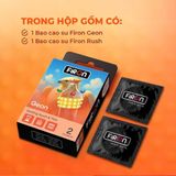 Bao cao su Firon Geon - Hộp 1 bao gai, 3 vòng bi siêu lớn + 1 bao Firon Rush ( - Hộp 2 cái) - Gwen Shop Chính Hãng