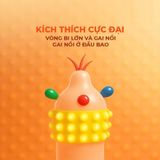 Bao cao su Firon Geon - Hộp 1 bao gai, 3 vòng bi siêu lớn + 1 bao Firon Rush ( - Hộp 2 cái) - Gwen Shop Chính Hãng