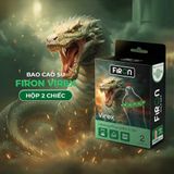 Bao cao su Firon Virex - Hộp 1 bao gai, 1 vòng bi siêu lớn + 1 bao Firon Rush ( - Hộp 2 cái) - Gwen Shop Chính Hãng
