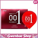 Bao cao su siêu mỏng OLO 001 Đỏ - Hộp 10 cái - Gwen Shop Chính Hãng
