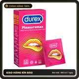 (Che Tên) Bao Cao Su Durex Pleasuremax Gai Nhám Size Lớn Chính Hãng Hộp 12 Cái Cao Cấp Bảo Đảm