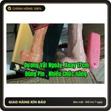 Dòng Cao Cấp Chính Hãng - Hàng Dương Vật Xoay Chuyển Động, Điều Khiển có dây, Dùng Pin, Nhiều Chức Năng, 17cm