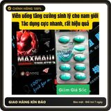 Viên uống hỗ trợ sinh lý nam MAXMAI Hàng Chính Hãng Viên uống cương cứng liên tục cả ngày, tác dụng nhanh chóng, ko tác dụng hoàn tiền 100%, được kiểm