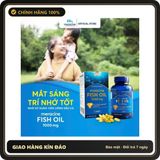 (Che Tên) Viên Uống Dầu Cá Meracine Fish Oil 1000mg Bổ Sung Omega 3, Hỗ Trợ Sáng Mắt, Bổ Não, Bảo Vệ Tim Mạch (Hộp 90 Viên) Bảo Mật Tuyệt Đối