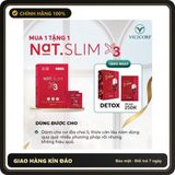 (Che Tên) Giảm Cân Nat.Slim X3 Chính Hãng ViCiCorp, Nat Slim X3 Giảm Cân dành cho cơ địa khó giảm tặng kèm Detox Chuẩn Auth