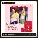 (Che Tên) Giảm Cân Nat.Slim X3 Chính Hãng ViCiCorp, Nat Slim X3 Giảm Cân dành cho cơ địa khó giảm tặng kèm Detox Chuẩn Auth