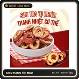 (Che Tên) Sơn tra thái lát 1kg, táo gai sấy lạnh, pha trà, detox, hỗ trợ giảm cân, thanh lọc cơ thể Hộp Trắng Kín
