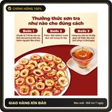 (Che Tên) Sơn tra thái lát 1kg, táo gai sấy lạnh, pha trà, detox, hỗ trợ giảm cân, thanh lọc cơ thể Hộp Trắng Kín