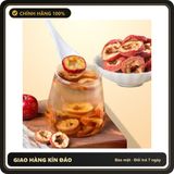 (Che Tên) Sơn tra thái lát 1kg, táo gai sấy lạnh, pha trà, detox, hỗ trợ giảm cân, thanh lọc cơ thể Hộp Trắng Kín