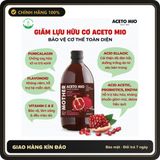 (Che Tên) Giấm Lựu Hữu Cơ Aceto Mio 500ml - Dấm Lựu Giảm Cân, Đẹp Da [Tặng Cốc Đong] Cao Cấp Bảo Đảm