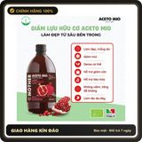 (Che Tên) Giấm Lựu Hữu Cơ Aceto Mio 500ml - Dấm Lựu Giảm Cân, Đẹp Da [Tặng Cốc Đong] Cao Cấp Bảo Đảm
