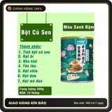 (Che Tên) Hộp 500g Bột củ sen Bột giảm cân ăn kiêng giữ dáng hiệu Meizhoushike Bảo Mật Tuyệt Đối