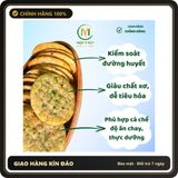 (Che Tên) COMBO 3 hộp Bánh gạo lứt hữu cơ Mộc Việt, bánh không đường dành cho người tiểu đường, giảm cân Chuẩn Auth