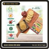 (Che Tên) COMBO 3 hộp Bánh gạo lứt hữu cơ Mộc Việt, bánh không đường dành cho người tiểu đường, giảm cân Chuẩn Auth