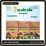 (Che Tên) COMBO 3 hộp Bánh gạo lứt hữu cơ Mộc Việt, bánh không đường dành cho người tiểu đường, giảm cân Chuẩn Auth