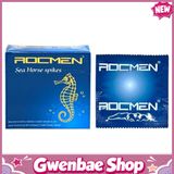 Bao cao su gân nhám Rocmen Xanh - Hộp 3 cái - Gwen Shop Chính Hãng