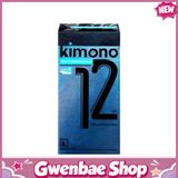 Bao cao su Kimono Dotted - Mỏng 0.03mm, điểm nổi - Hộp 12 cái - Gwen Shop Chính Hãng