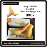 (Che Tên) Dương vật giả có rung ngụy trang hình chuối có sạc USB Giao Nhanh Toàn Quốc