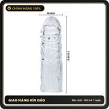 (Che Tên) Bao cao su đôn dên trơn trong suốt – Tăng kích thước, tăng khoái cảm – Tái sử dụng Hộp Trắng Kín