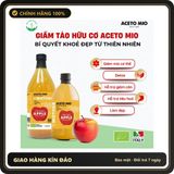 (Che Tên) Giấm Táo, Giấm Lựu Hữu Cơ Aceto Mio - Ý - Dấm Táo Giảm Cân Ăn Kiêng Eatclean [ Tặng Cốc Đong] Hộp Trắng Kín