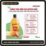 (Che Tên) Giấm Táo, Giấm Lựu Hữu Cơ Aceto Mio - Ý - Dấm Táo Giảm Cân Ăn Kiêng Eatclean [ Tặng Cốc Đong] Hộp Trắng Kín