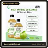 (Che Tên) [CHÍNH HÃNG] Giấm Táo Hữu Cơ Barnes Naturals Có Giấm Cái-Giảm Cân Ăn Kiêng Eatclean [Tặng Cốc đong] Hỗ Trợ 24/7