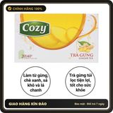 (Che Tên) Trà Gừng Túi Lọc COZY hỗ trợ Làm Ấm Cơ Thể Giảm Cảm Lạnh Ho Hỗ Trợ Tiêu Hóa Giảm Cân Hộp 20 Túi x 2g Hỗ Trợ 24/7