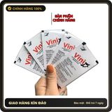 (Che Tên) Tem ngậm Vinix - Hộp 10 Tem Tăng Cường Năng Lượng, Giảm Căng Thẳng, Dễ Sử Dụng, Thực Phẩm Tiện Lợi Cho Người Bận Rộn Chuẩn Auth
