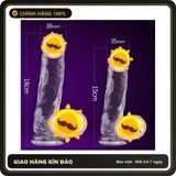 (Che Tên) DV giả silicon đặc ruột chức năng hít sàn hai kích cỡ Cao Cấp Bảo Đảm