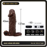 (Che Tên) Bao cao su đôn có quai đeo Brave Man/ có rung chạm điểm G Hộp Trắng Kín