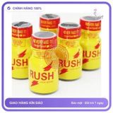 (Che Tên) Chai hít hỗ trợ tăng khoái cảm Popper Rush Original Yellow lọ 10 ml,logo nắp Hỗ Trợ 24/7 LIQUID INCENSE - hương dịu, dùng cho cả nam và nữ