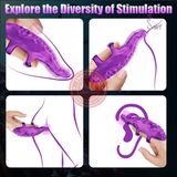 Trứng rung đeo ngón tay Octopus Gloves mát xa chính hãng - 10 chế độ rung, sạc USB, rung êm không tiếng động - giao hàng che tên kín đáo