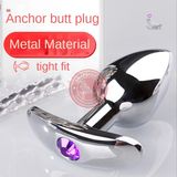 Phích cắm hậu môn inox hình mỏ neo chính hãng - sạc USB, chất liệu an toàn cho da, dễ vệ sinh - giao hàng che tên kín đáo