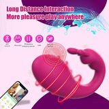 Trứng rung 2 đầu tai thỏ điều khiển qua app Love Spouse chính hãng - 9 chế độ rung, sạc usb, điều khiển từ xa - giao hàng che tên kín đáo
