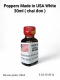 ( Mua Online Quá Rẻ) Popper 30ml USA, Hàng Chính Hãng,Dòng Cực Mạnh, Phê Lâu, Tác Dụng Nhanh Chóng, Hít Là Phê Ngay 