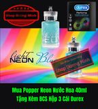 Popper Nước Hoa 40ml USA, Hàng Chính Hãng, Cực Mạnh, Hít Là Phê, Tặng Kèm BCS Hộp 3 Cái 