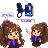 Vòng Rung Tăng Khoái Cảm Pretty Love Powerful Ring chính hãng - sạc USB, chống nước, chất liệu an toàn cho da - giao hàng che tên kín đáo