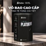 Bao Cao Su Siêu Mỏng Feelex Platinum Hương Nước Hoa chính hãng - có hương thơm, ôm sát cảm giác thật, chất liệu latex an toàn - giao hàng che tên kín đáo