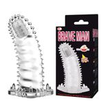 Dòng Cao Cấp Chính Hãng - Bao Su Cao Cấp Đôn Dên Brave Man Gai Rung Đầu Tăng Kích Thước 6 cm - ôm sát cảm giác thật, gia