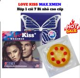 Hàng Nội Địa Cao Cấp - Bao Su Cao Cấp 7 Bi Nổi Nhỏ Love Kiss Maxxmen Hộp 1 Cái mẫu 2 1PCS PREMIUM CONDOM - ôm sát cảm gi
