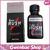 Chai Hít Tăng Khoái Cảm Kích Thích Bao Phê Popper Super Rush Original Black Label Never Fake It 30ml - Gwenshop Chính Hãng