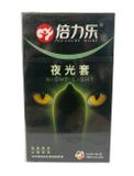 Bản Nhập Khẩu Cao Cấp - Bao Su Cao Cấp Mỏng Dạ Quang Phát Sáng HBM Night Light 7s mẫu 2 PLEASURE MORE - ôm sát cảm giác 