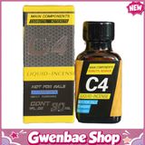 Chai Hít Kích Thích Bao Phê Tăng Khoái Cảm Popper C4 Black Yellow 30ml - Gwenshop Chính Hãng
