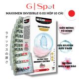 Hàng Nội Địa Cao Cấp - Bao Su Cao Cấp Size 49mm Maxxmen Invisible 002, Cực Siêu Mỏng Nhiều Gel, Hương Hoa Anh Đào Cho LG