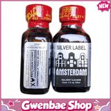 Chai Hít Tăng Khoái Cảm Kích Thích Bao Phê Popper Amsterdam Silver Label 30ml - Gwenshop Chính Hãng