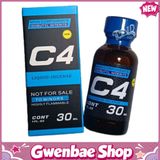 Chai Hít Tăng Khoái Cảm Kích Thích Bao Phê Popper C4 Xanh 30ml USA - Gwenshop Chính Hãng